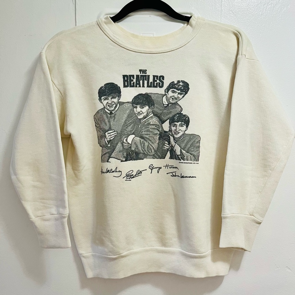 1963 VINTAGE BEATLES SWEATSHIRT ORIGINAL OWNER, TAG , PRISTINE CONDITION